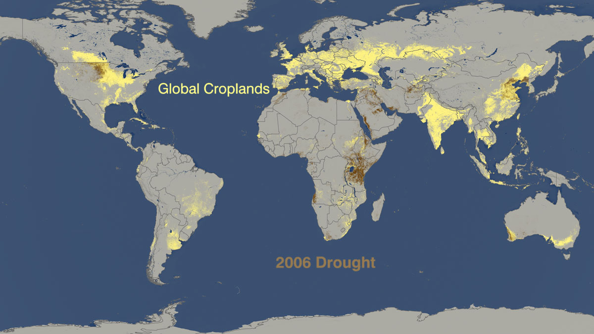 Drought vs. crop production 2006