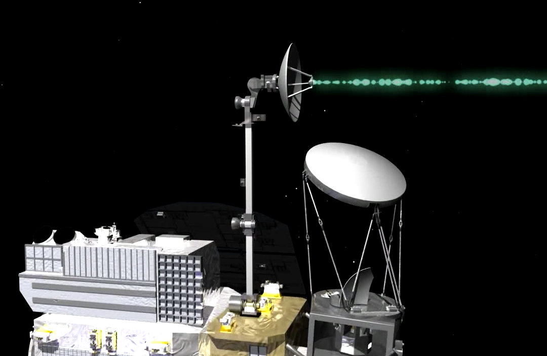 Satellite transmitting data