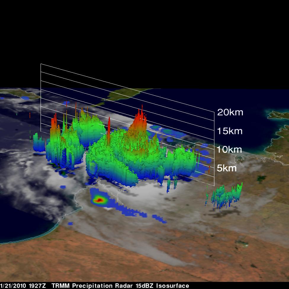 TRMM Precipitation Radar Image of Magda