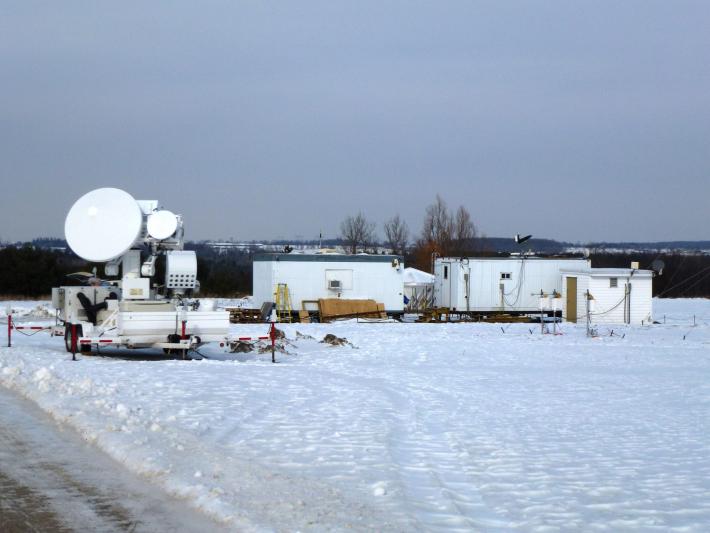 View of the GCPEx operations trailer and D3R