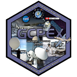 GCPEX logo showing various precipitation measurement instruments