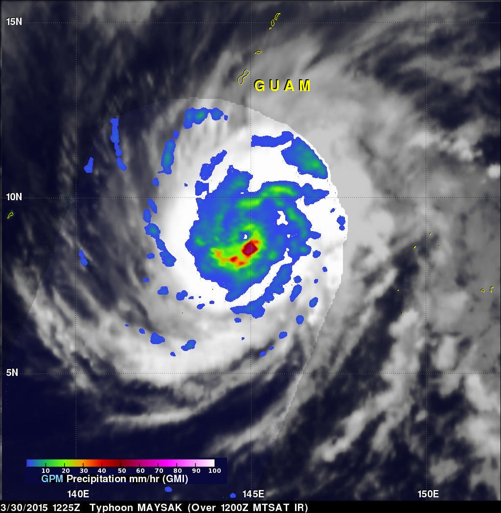 TRMM And GPM See Typhoon Maysak