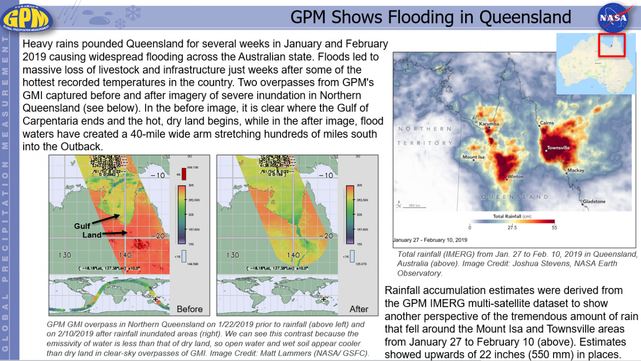 GPM Shows Flooding in Queensland