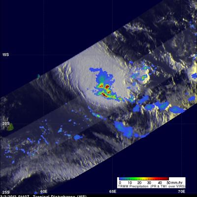 TRMM image of tropical cyclone 15S