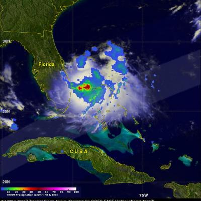 TRMM Sees New Tropical Storm Arthur
