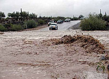 Satellite data can help predict flash floods like this one in Arizona