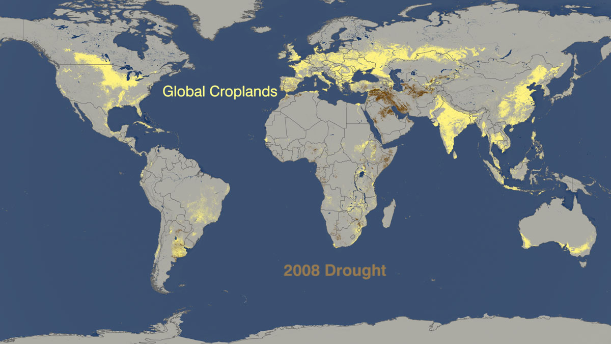 Drought vs. crop production 2008