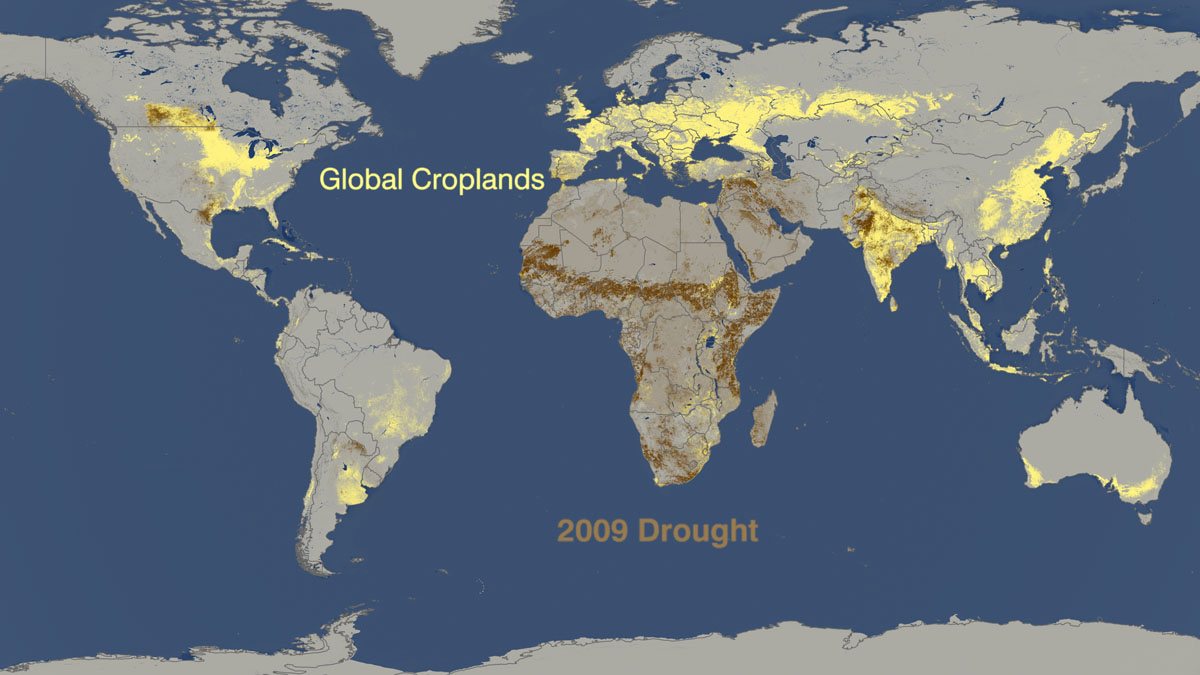 Drought vs. food production 2009