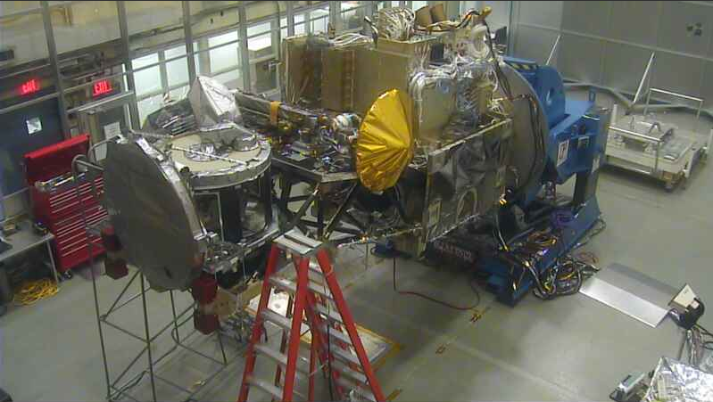 GMI being integrated onto the GPM Core Observatory
