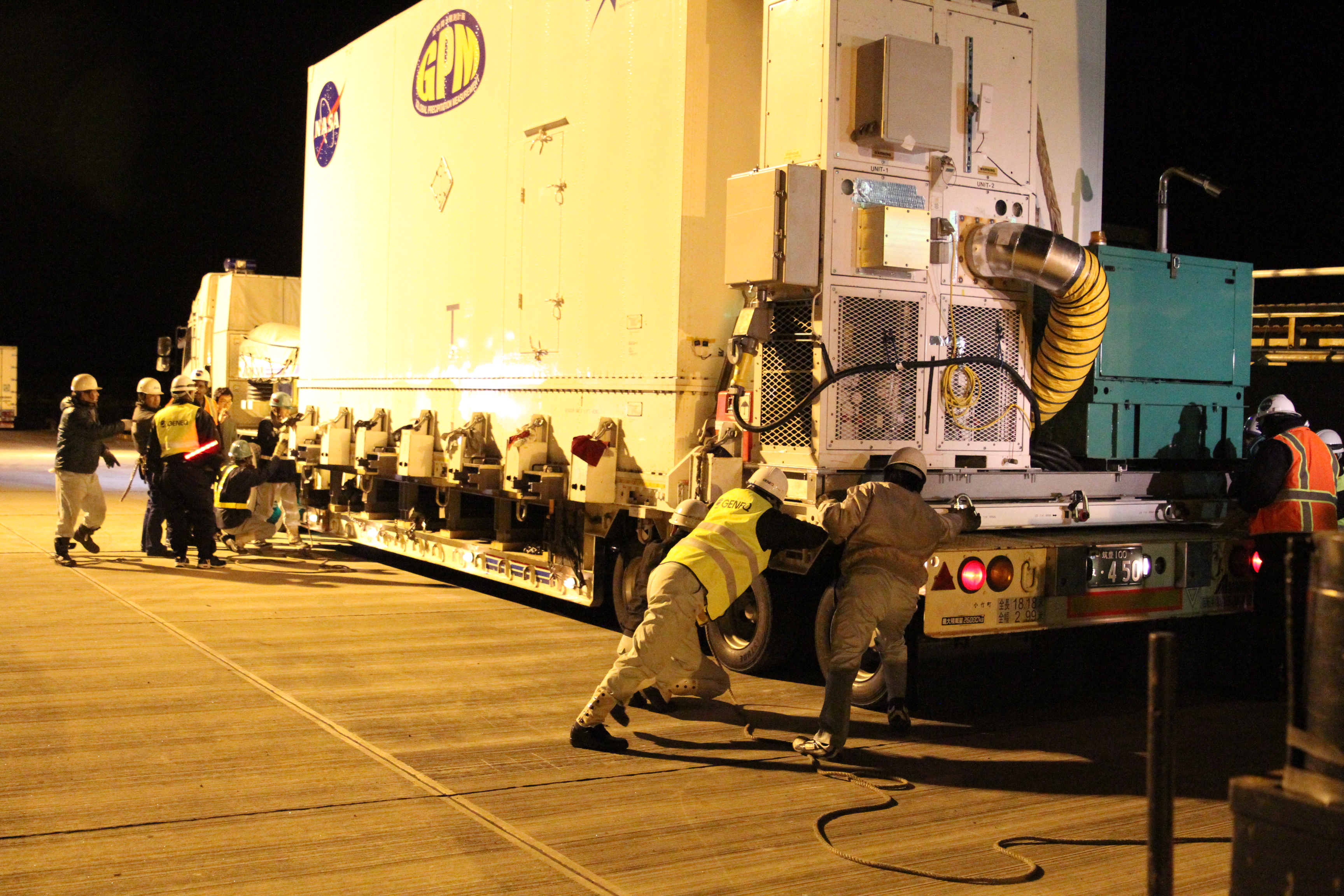 GPM Loaded onto Truck in Japan