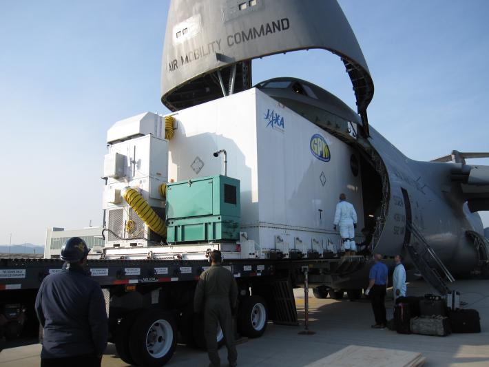GPM being unloaded from the C5