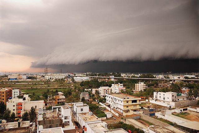 Stormfront approaching Bangalore India