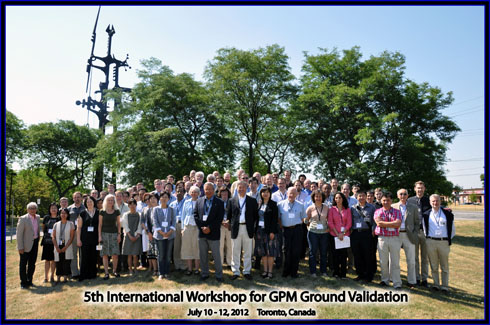 Group photo of attendees at the 5th International GPM Ground Validation Workshop in Ontario