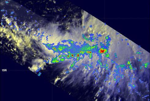 TRMM image of developing tropical cyclone