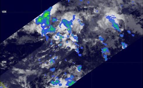 TRMM image of Atlantic Storm