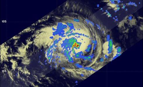 TRMM image of tropical storm Alenga