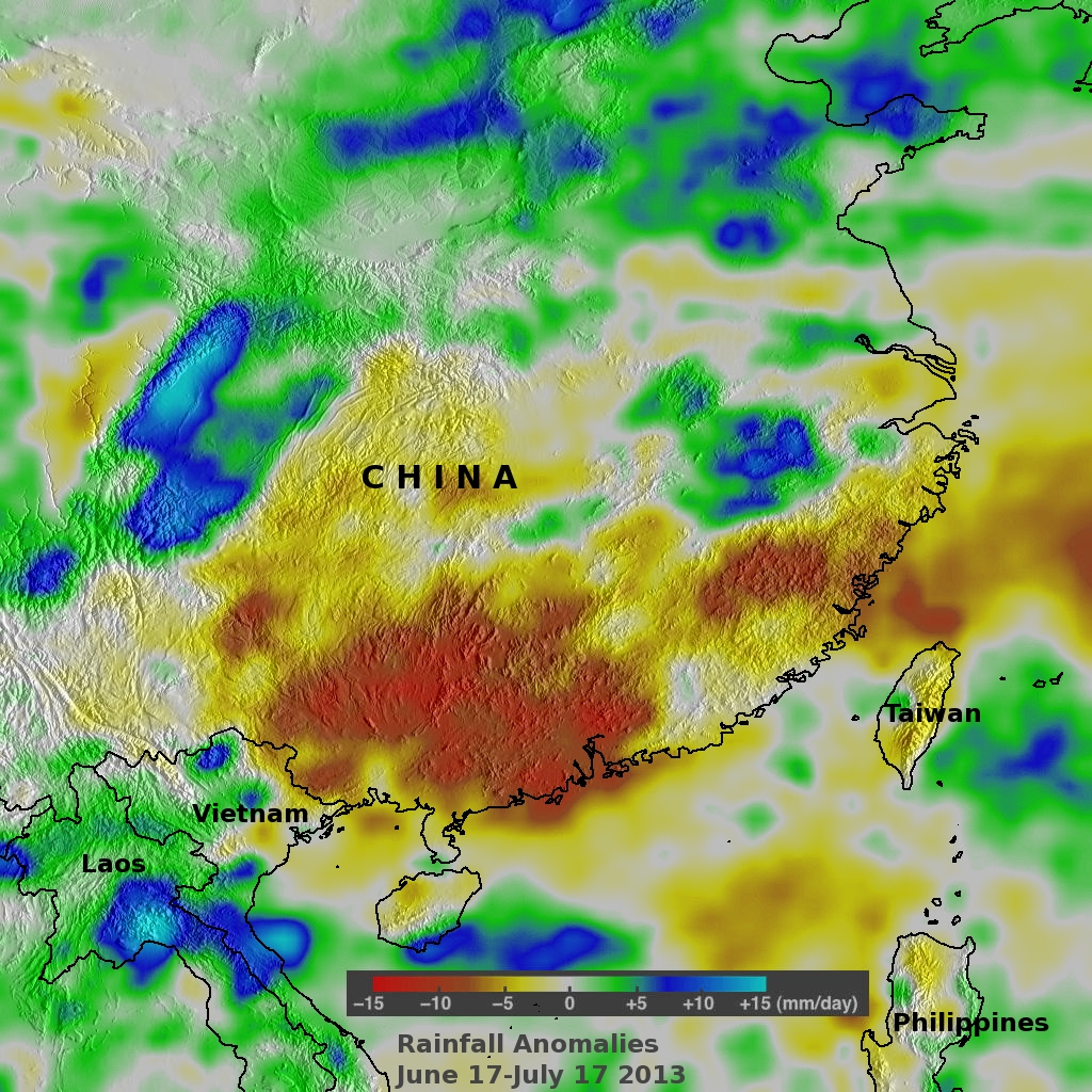 Tropical Storm Cimaron Brings Beneficial Rain To China