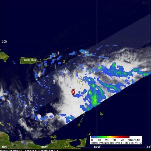 TRMM Image of Tropical Storm Emily