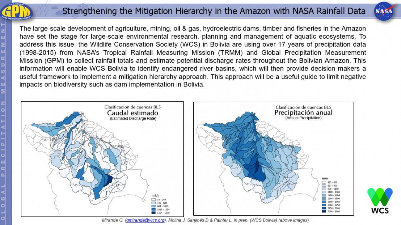 Strengthening the Mitigation Hierarchy in the Amazon with NASA Rainfall Data