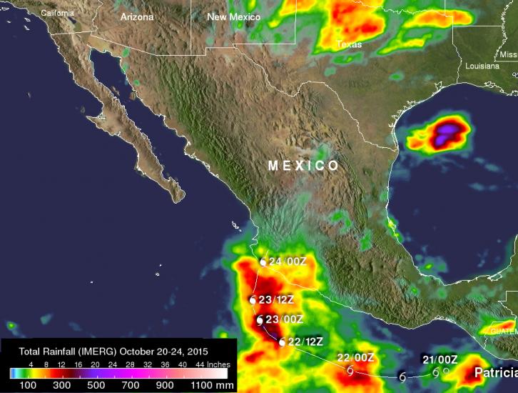 Hurricane Patricia Makes Landfall in Mexico