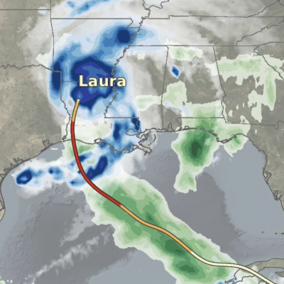 Hurricane Laura on August 27, 2020