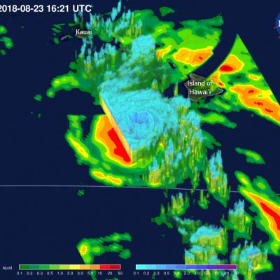 GPM Captures Cat.4 Hurricane Lane Passing Close to Hawaiian Islands