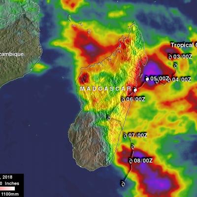  Tropical Cyclone Ava's Disastrous Rainfall Measured With IMERG