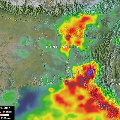 Bangladesh's Heavy Rainfall Examined With IMERG 