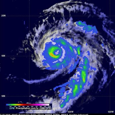 GPM Sees Hurricane Celia Twice