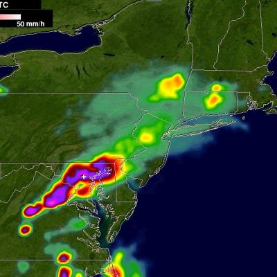 GPM Looks at Historic Flooding from Slow-Moving Maryland Storms