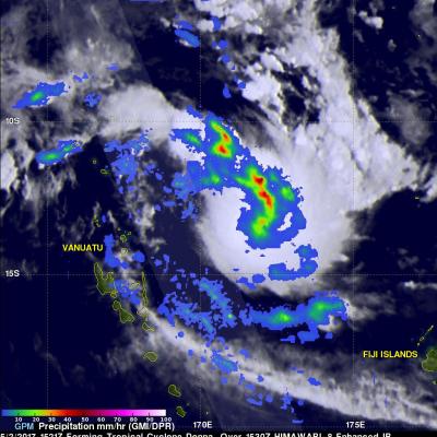 Tropical Cyclone Donna's Rain Unveiled By GPM