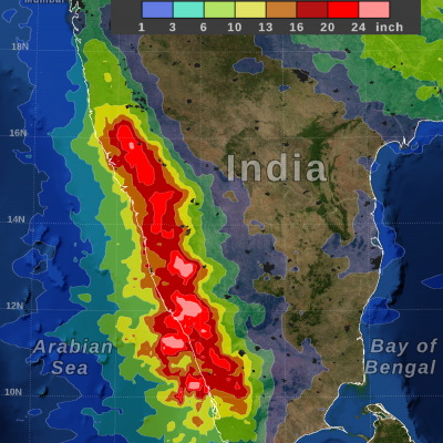 IMERG Measures Flooding Rainfall in India