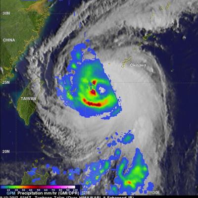 GPM Sees Typhoon Talim Threatening Islands Of Japan