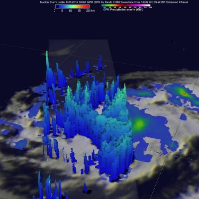 GPM Examines Tropical Storm Lester 