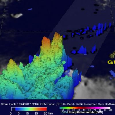 GPM Observes Another Typhoon That May Threaten Japan 