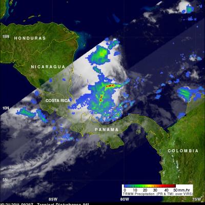 TRMM image of tropical cyclone