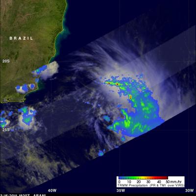 Unusual Cyclone forms in South Atlantic