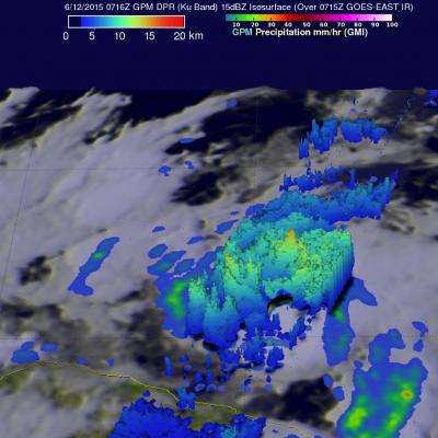 Tropical Storm Carlos Viewed By GPM