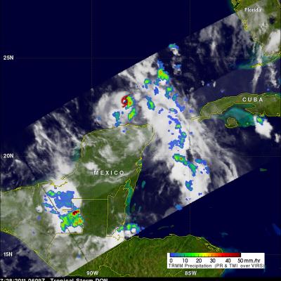 TRMM image of Tropical Storm Don