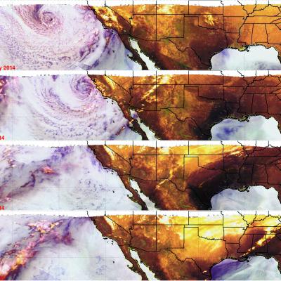 TRMM Observes Storm Moving From California Eastward 