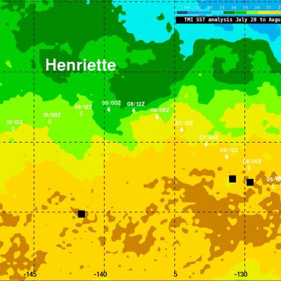 Hurricane Henriette To Move Over Colder Waters 