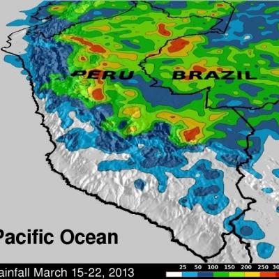 Flooding in Eastern Peru, Dry in the West