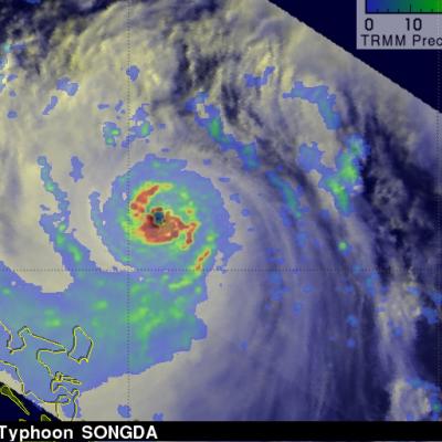 Songda becomes a Super Typhoon